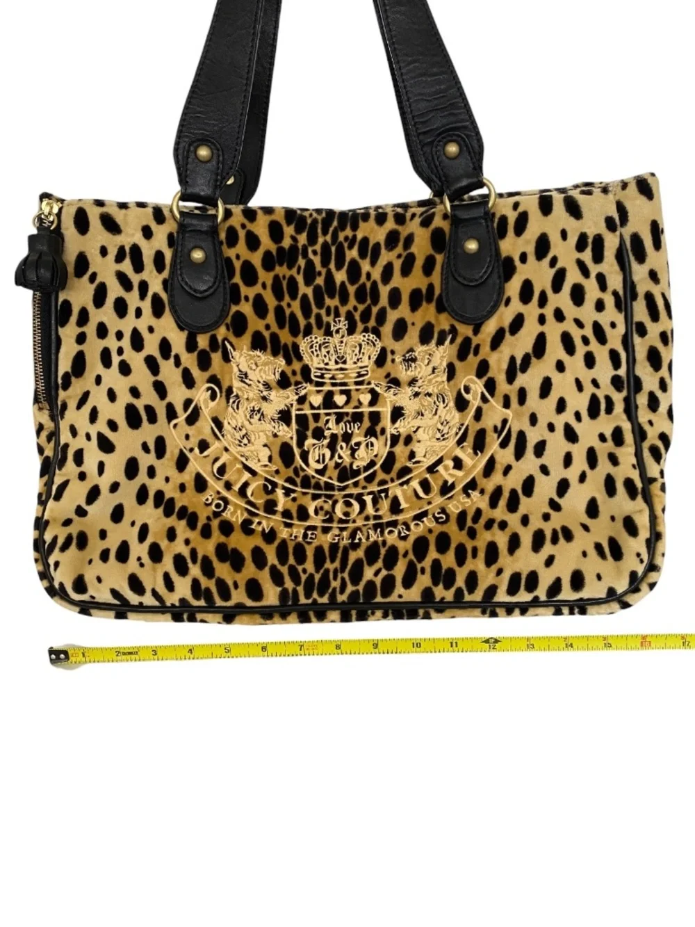 Vintage RARE Juicy Couture Cheetah Velour Pet Carrier Bag Y2K Doggy Couture